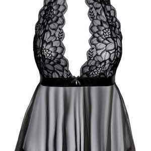 Kissable Babydoll Set - Elegante Verführung in Schwarz L/XL