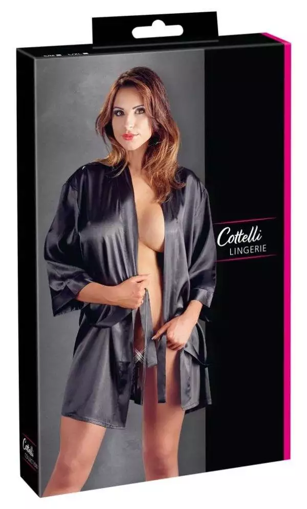 27602741111_verp Cottelli LINGERIE - Kimono Spitze, für Nachtschwärmerinnen L/XL