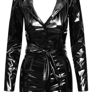 Black Level Lack Mantelkleid XL