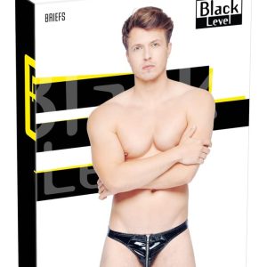 Black Level Lack H.Slip mit RV - Fetischglanz & Tragekomfort XL