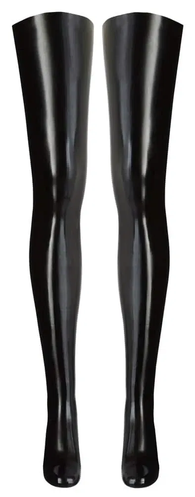 Late X - Glänzende Oberschenkel-Strümpfe S/M Late X - Glänzende Oberschenkel-Strümpfe S/M