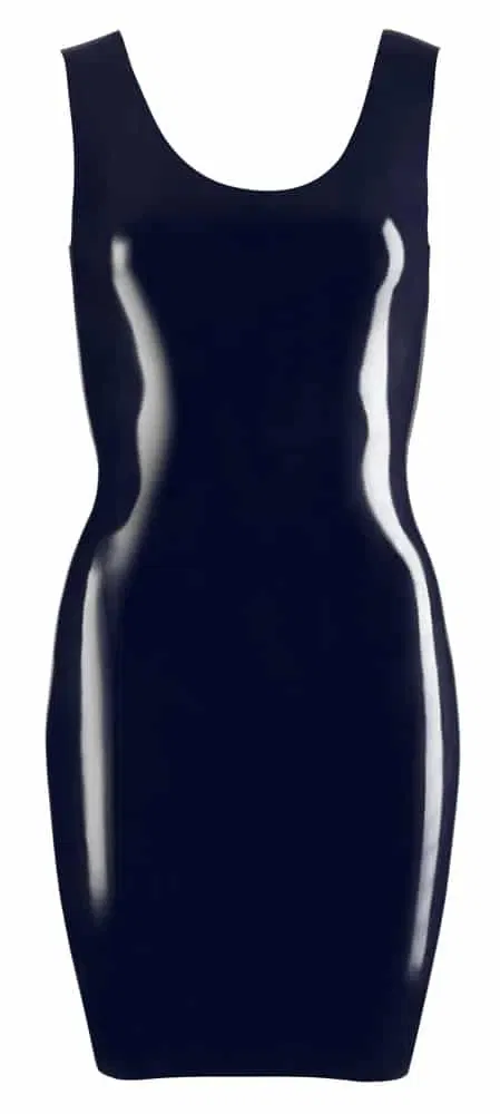 Late X - Latex Minikleid "Skinny Black" 2XL
