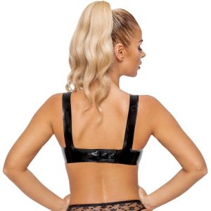 LateX Latex-Bustier: Stylisches Dekolleté, verstellbarer Verschluss XL