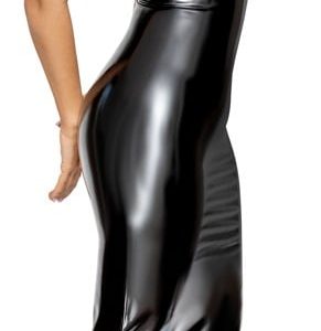 LateX Abendrobe Maxi-Länge - Tailliertes Kleid aus 0,35mm starkem Latex M