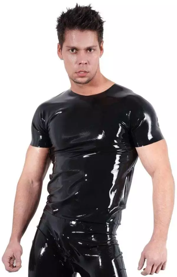 Late X Latex T-Shirt: Glänzendes Must-have für jeden Latex-Kleiderschrank! L