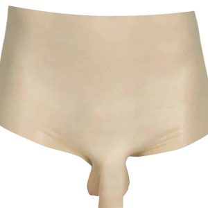 Late X Latex Pants - transparente Herrenhose mit Penis- und Hodenhülle L/XL