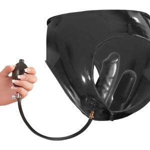 Late X Latex-Slip mit aufpumpbarem Doppel-Dildo S Late X Latex-Slip mit aufpumpbarem Doppel-Dildo S – Bild 5