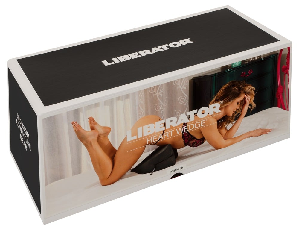 Liberator Heart Wedge - Keilkissen für Komfort-Sex Black