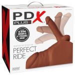 PDX Plus Perfect Ride - Männerkörper-Torso für wilde Ritte und Analvergnügen Brown