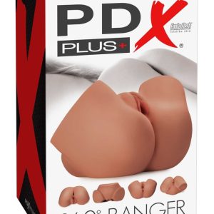 PDX Plus 360° Banger Light - Torso-Masturbator mit realistischen Lustkanälen Tan