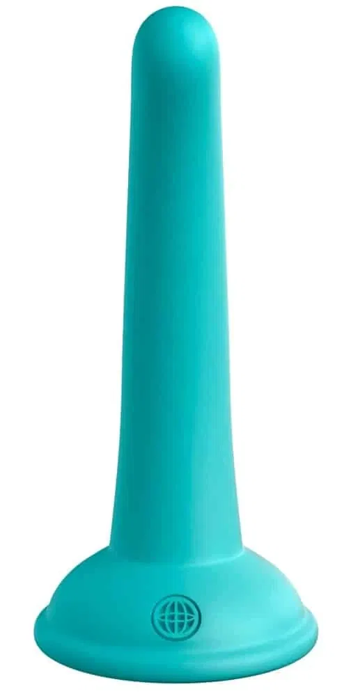 Dillio Platinum Curious Five - Biegsamer Dildo mit Saugfuß Teal