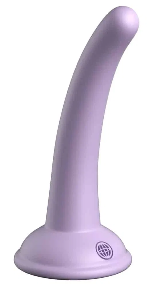 Dillio Platinum Curious Five - Biegsamer Dildo mit Saugfuß Purple