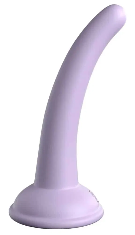 Dillio Platinum Curious Five - Biegsamer Dildo mit Saugfuß Purple