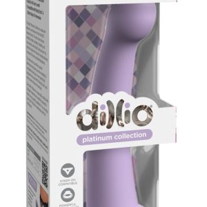 Dillio Platinum Secret Explorer - Biegsamer Dildo mit Saugfuß Purple