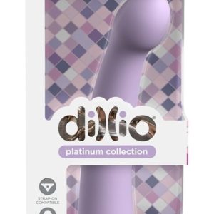 Dillio Platinum Secret Explorer - Biegsamer Dildo mit Saugfuß Purple