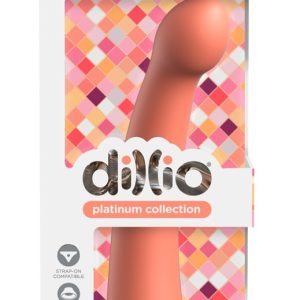 Dillio Platinum Secret Explorer - Biegsamer Dildo mit Saugfuß Peach