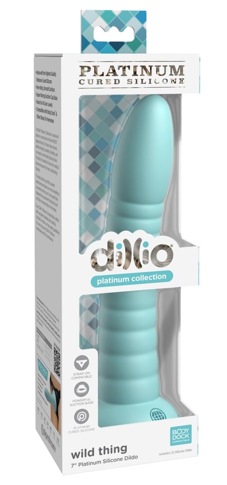 Dillio Platinum Flexibler Dildo - Wild Thing Teal Teal