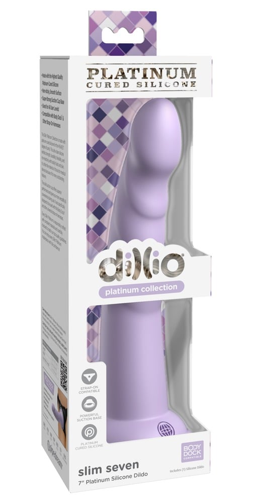 Dillio Platinum Flexibler Dildo - Sanftes Silikon, starke Stimulation Purple