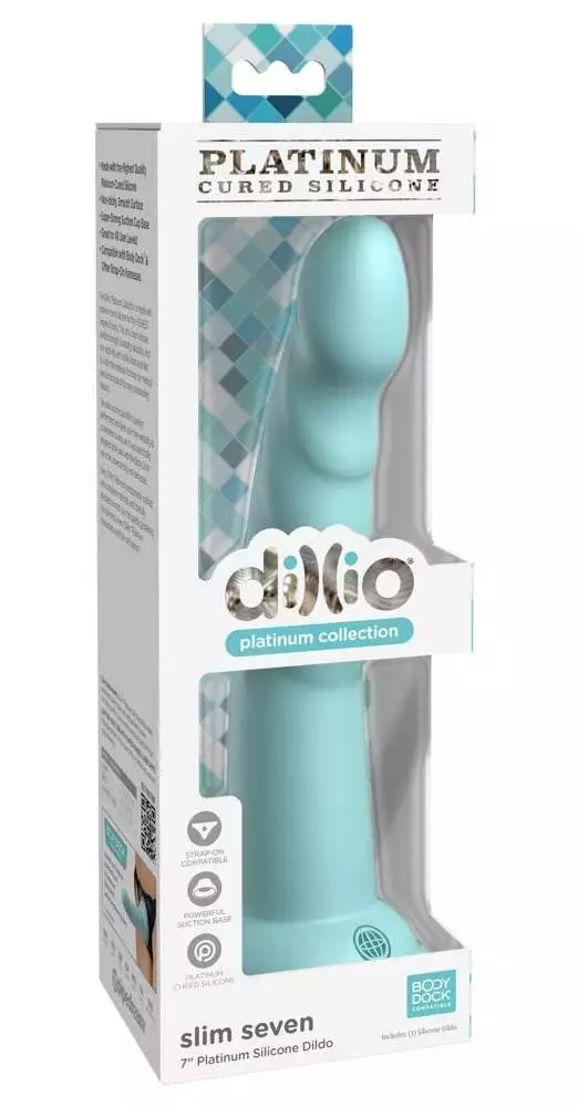 50020600000_verp Dillio Platinum Flexibler Dildo - Sanftes Silikon, starke Stimulation Teal