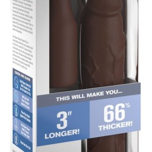 Fantasy X-Tensions Elite - Penissleeve 3" Silicone X-tension Brown