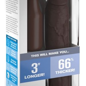 Fantasy X-Tensions Elite - Penis Sleeve mit Hodenring Brown