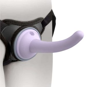 Dillio Platinum Body Dock - Umschnallgurt mit Silikon-Dildo Lila/Schwarz