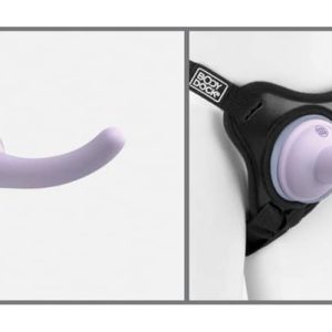 Dillio Platinum Body Dock - Umschnallgurt mit Silikon-Dildo Lila/Schwarz