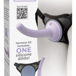 Dillio Platinum Body Dock - Umschnallgurt mit Silikon-Dildo Lila/Schwarz