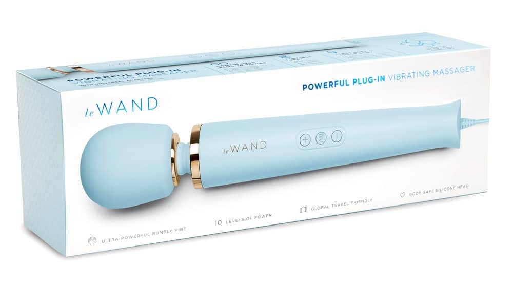 Le Wand Power Massager - Intensiver Massagestab mit Strombetrieb Sky Blue