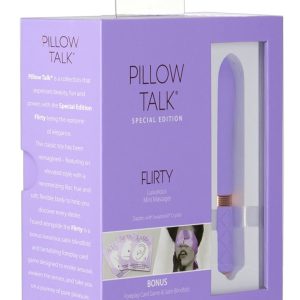 Pillow Talk Flirty - Vibrator inkl. Kartenspiel & Satinschal