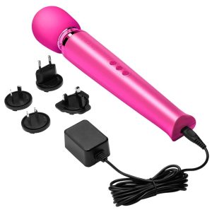 le Wand Massagestab - Großer Massagekopf, 20 Vibrationsmodi Magenta