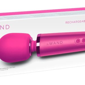 le Wand Massagestab - Großer Massagekopf, 20 Vibrationsmodi Magenta