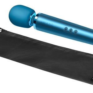 le Wand Massagestab - Großer Massagekopf, 20 Vibrationsmodi Pacific Blue