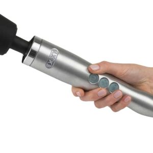 Doxy Kraftpaket - Massagestab mit Power-Vibration (3.000-9.000 U/min.) silber