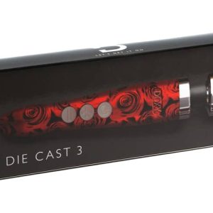 Doxy Massagestab Die Cast - Mattschwarz Gold rot