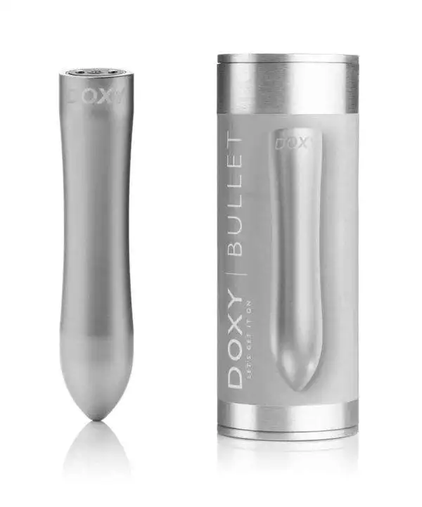 Doxy Bullet Rose Gold - Luxus-Minivibrator für unterwegs Silver