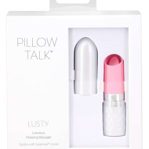 Pillow Talk Lipstick Vibe - Luxus-Minivibrator mit Swarovski Pink