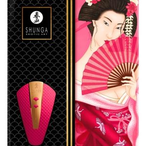 Shunga Obi - Luxuriöser Auflegevibrator für Vulva, Klitoris & Perineum Raspberry