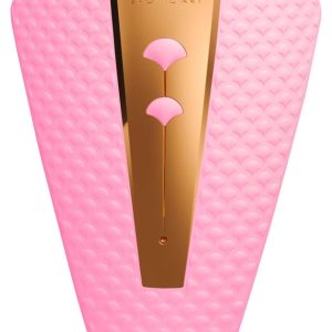 Shunga Obi - Luxuriöser Auflegevibrator für Vulva, Klitoris & Perineum Light Pink