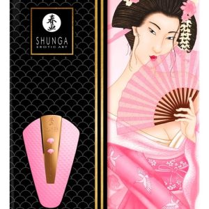 Shunga Obi - Luxuriöser Auflegevibrator für Vulva, Klitoris & Perineum Light Pink