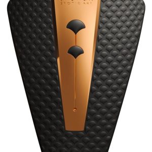 Shunga Obi - Luxuriöser Auflegevibrator für Vulva, Klitoris & Perineum Black