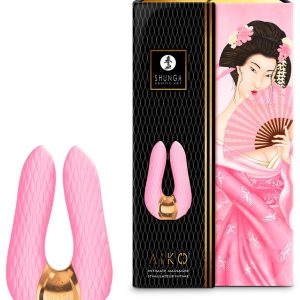 Shunga Doppelvibrator Aiko - Luxus für Anspruchsvolle Light Pink