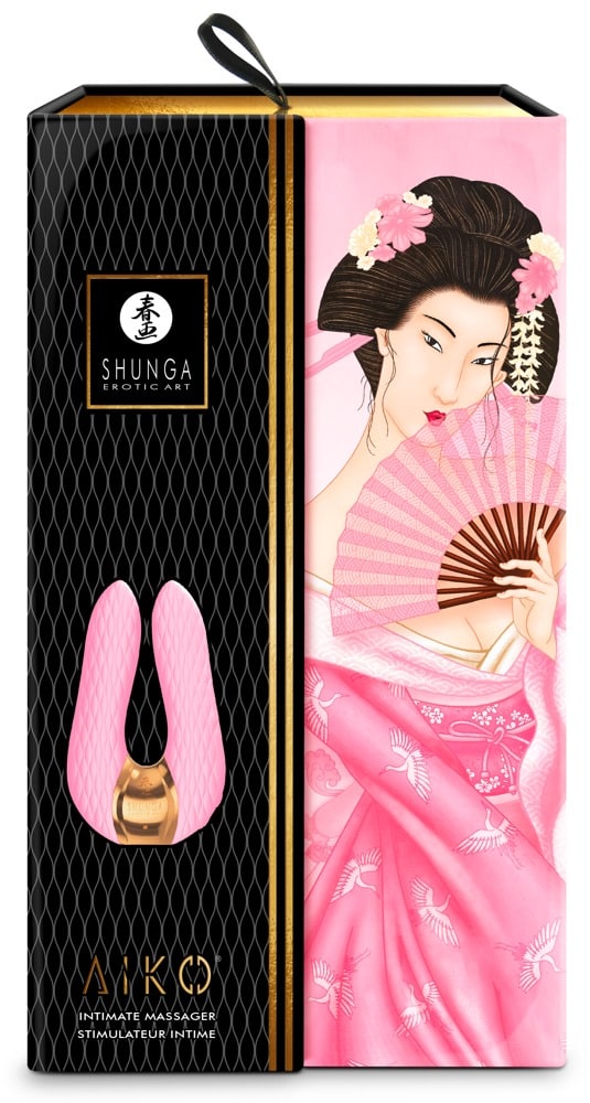 Shunga Doppelvibrator Aiko - Luxus für Anspruchsvolle Light Pink