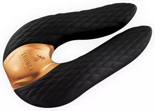 Shunga Doppelvibrator Aiko - Luxus für Anspruchsvolle Black