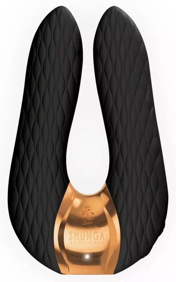 Shunga Doppelvibrator Aiko - Luxus für Anspruchsvolle Black