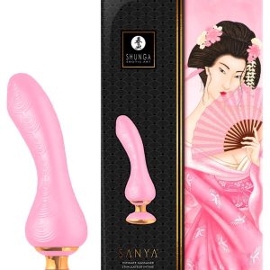 Shunga Sanya Luxus-Vibrator | Ergonomischer Griff, 10 Vibrationsmodi Light Pink