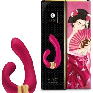 Shunga Miyo Luxus Vibrator - 10 Modi, 5 Geschwindigkeiten Raspberry