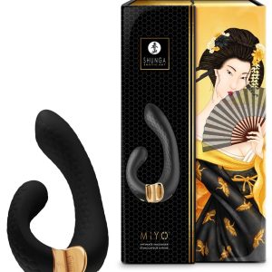 Shunga Miyo Luxus Vibrator - 10 Modi, 5 Geschwindigkeiten Black