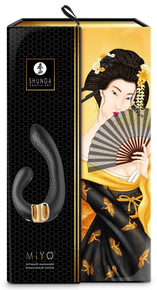 Shunga Miyo Luxus Vibrator - 10 Modi, 5 Geschwindigkeiten Black