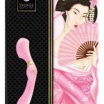 Shunga Zoa - Luxuriöser Massager & Dildo | Ergonomisch geformt | 10 Vibrationsmodi | USB-aufladbar Light Pink